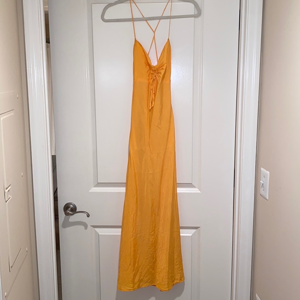 Yellow Summer Flowy Dress